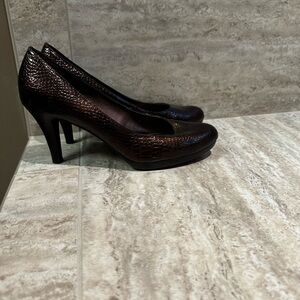 Ann Klein Bronze/Brown Croc